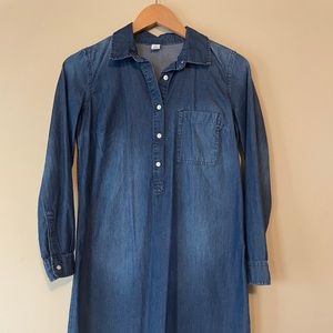 Chambray mini denim dress EUC